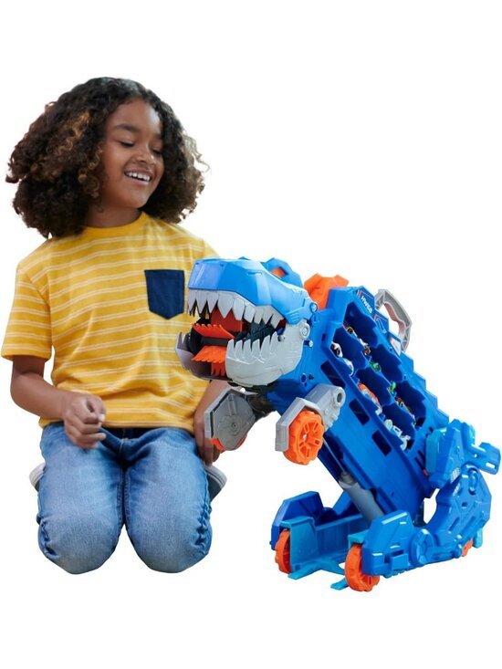 Other - Ultimate T-Rex Transporter Toy Car Track Set - Dino Hauler with Race Track